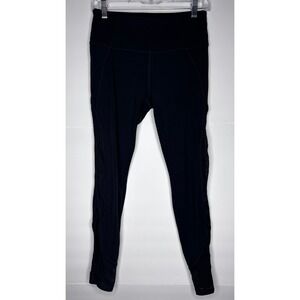 Athleta Women's Small Black Mesh Inset High Rise‎ Workout Leggings